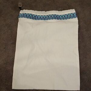 Tory Burch Cream Bag LINER with Blue Pattern!!! Protect Medium Sized BAG !!!